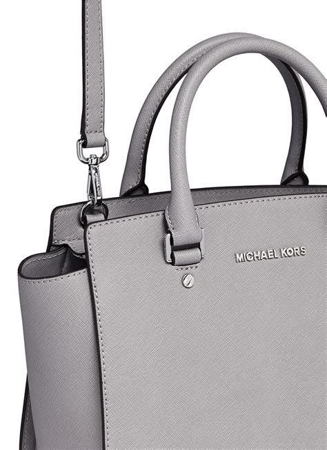 michael kors tasche selma medium|selma saffiano leather medium satchel.